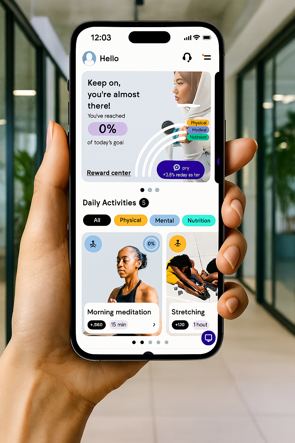 Heartline app interface