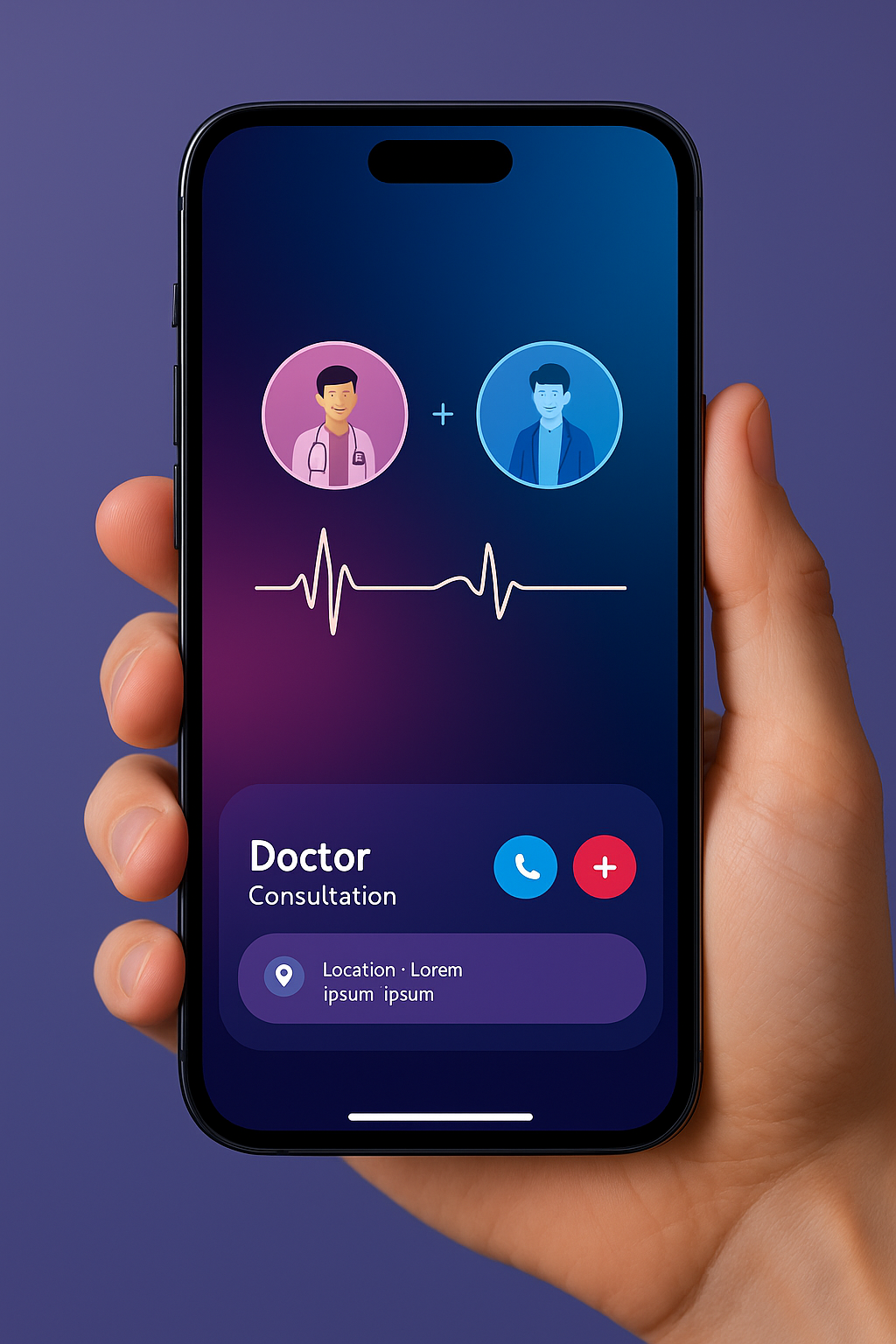 Heartline mobile app interface